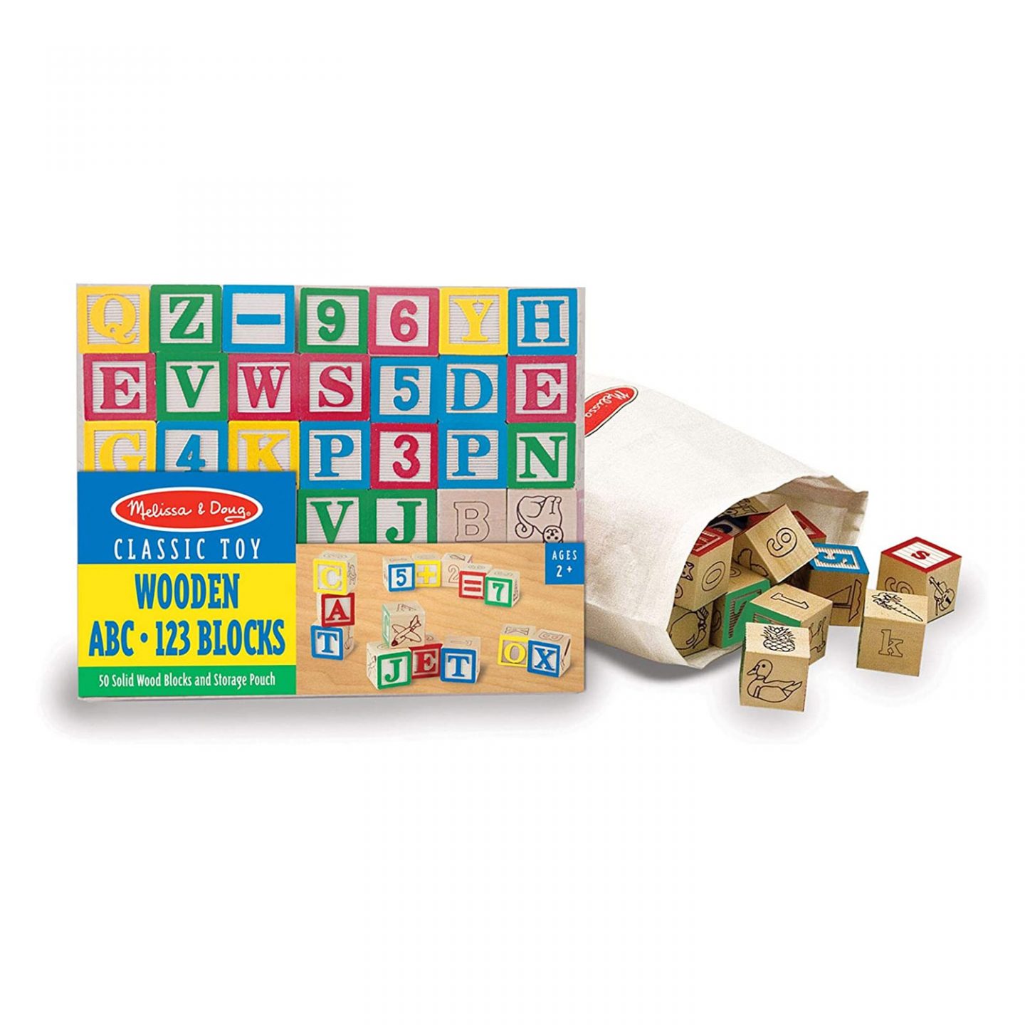 Melissa & Doug Wooden ABC/123 Blocks Melissa And Doug Toys