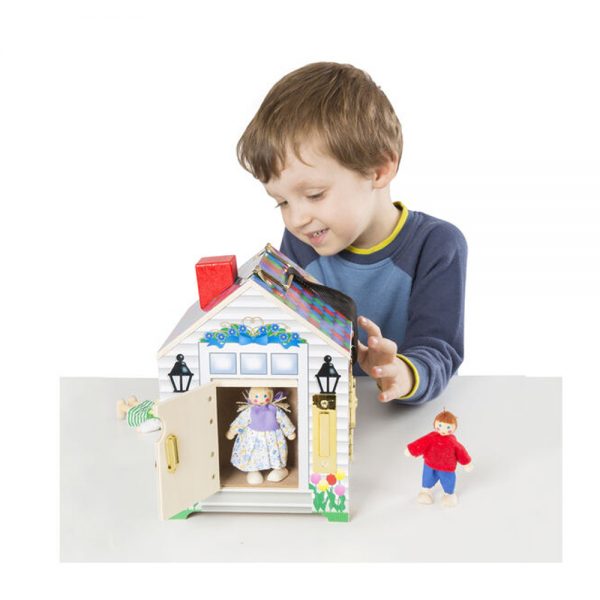 Melissa & Doug Wooden Doorbell House