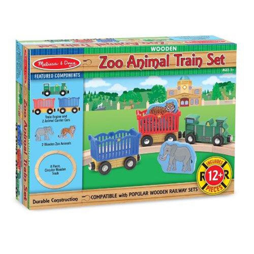 Melissa & Doug Zoo Animal Train Set