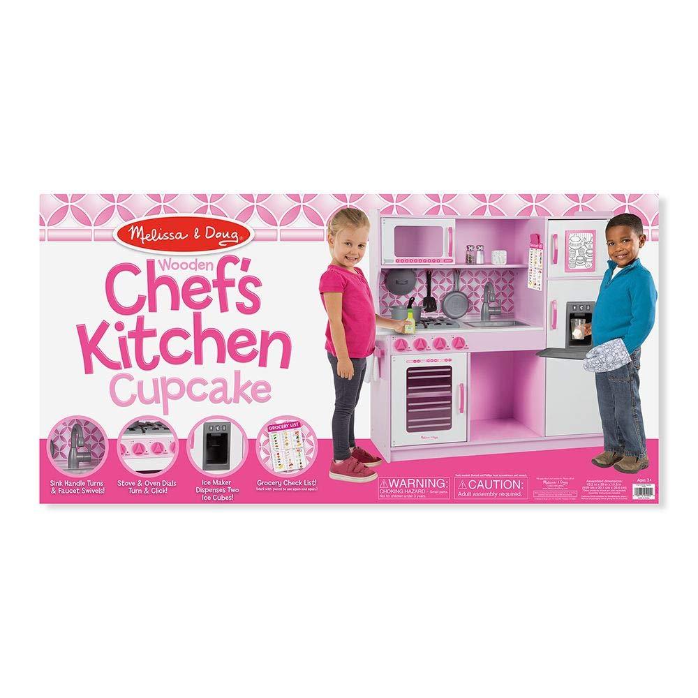 Melissa &amp; Doug Pink Chef's Play Kitchen Cupcake Melissa