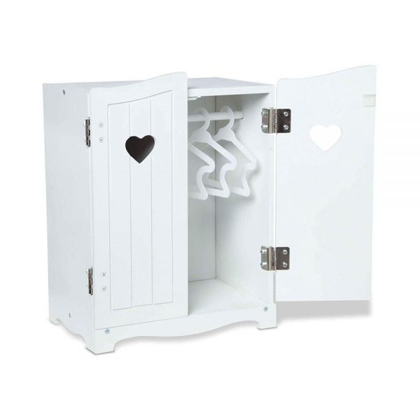 Melissa & Doug Mine to Love Wooden Play Armoire Closet for Dolls