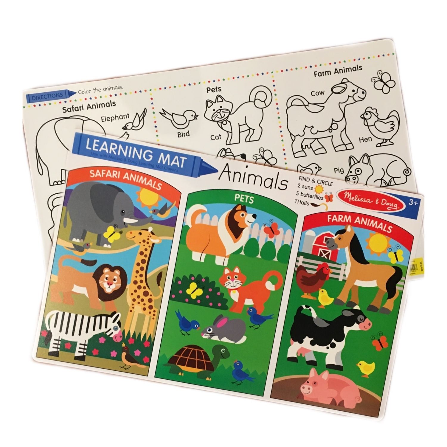 Melissa & Doug Animal Learning Mat (Bundle of 6) | Melissa And Doug Toys