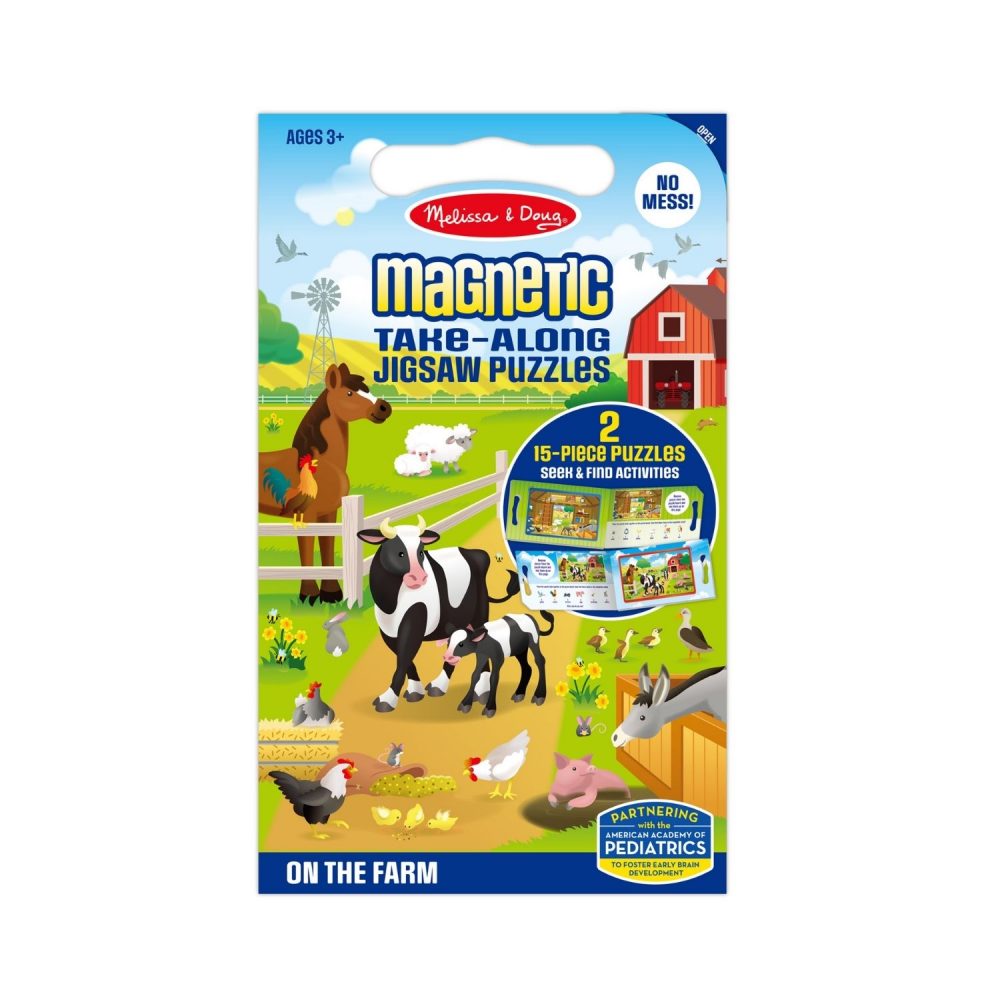 Melissa & Doug Take Along Magnetic Jigsaw Puzzles - On the Farm