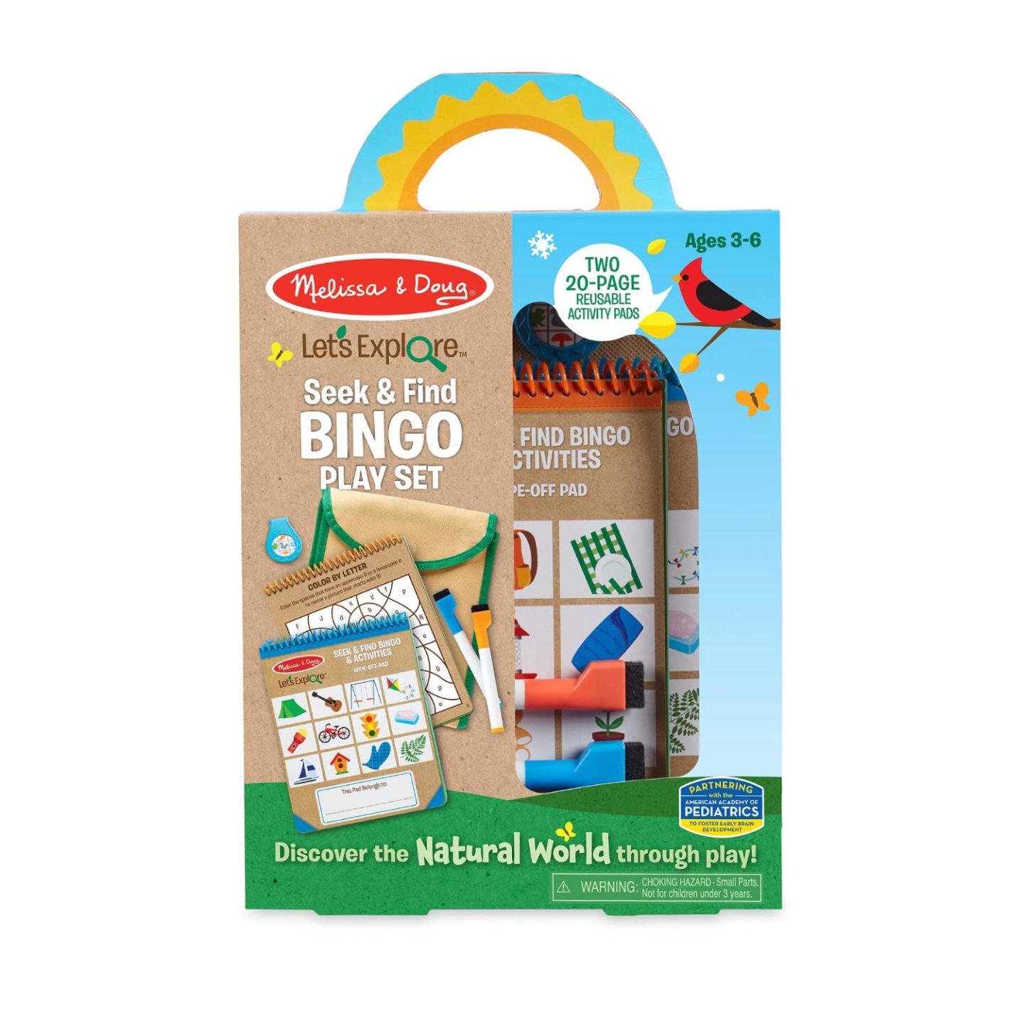 Melissa & Doug Let's Explore Tenda Gioco Camper – Facile Da Montare, 120x79x99 Cm, Con Attività