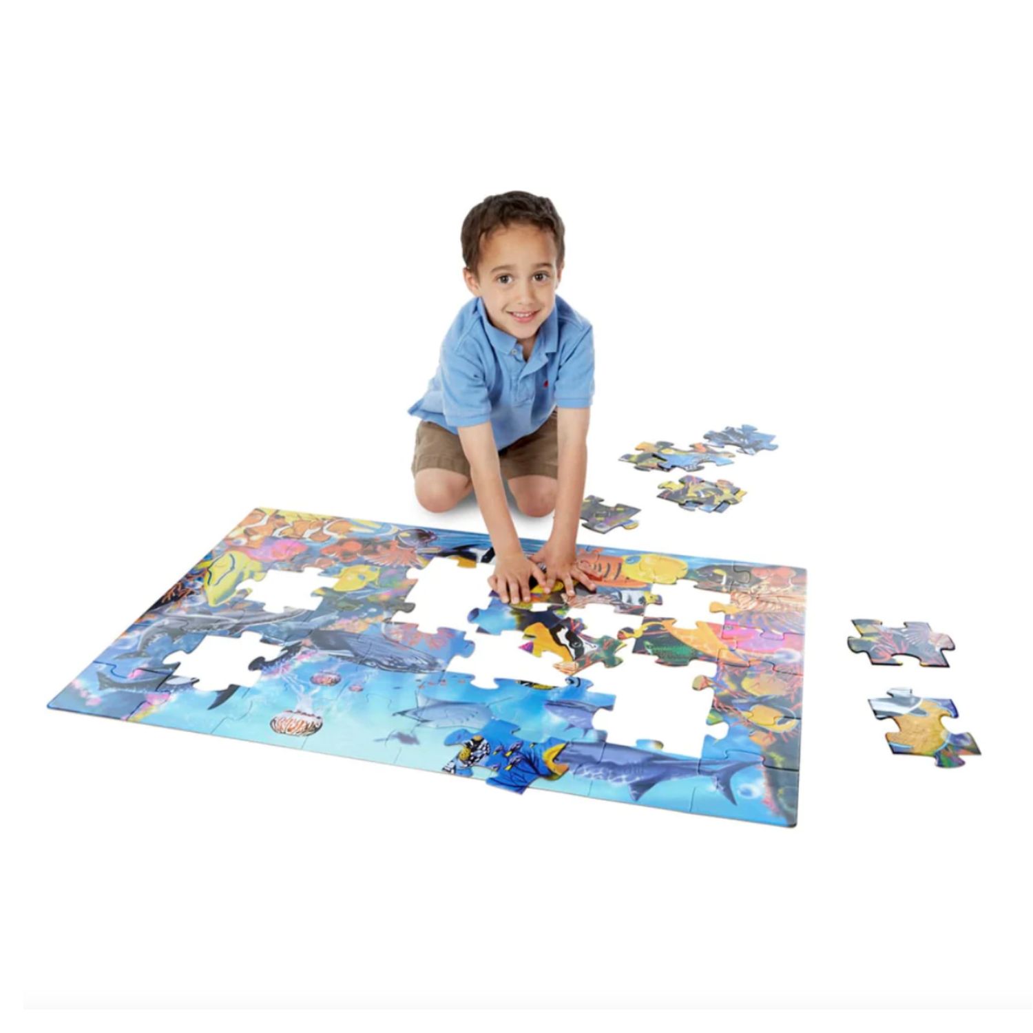 Melissa & Doug Underwater Floor Puzzle - 48 Pieces - Image 2