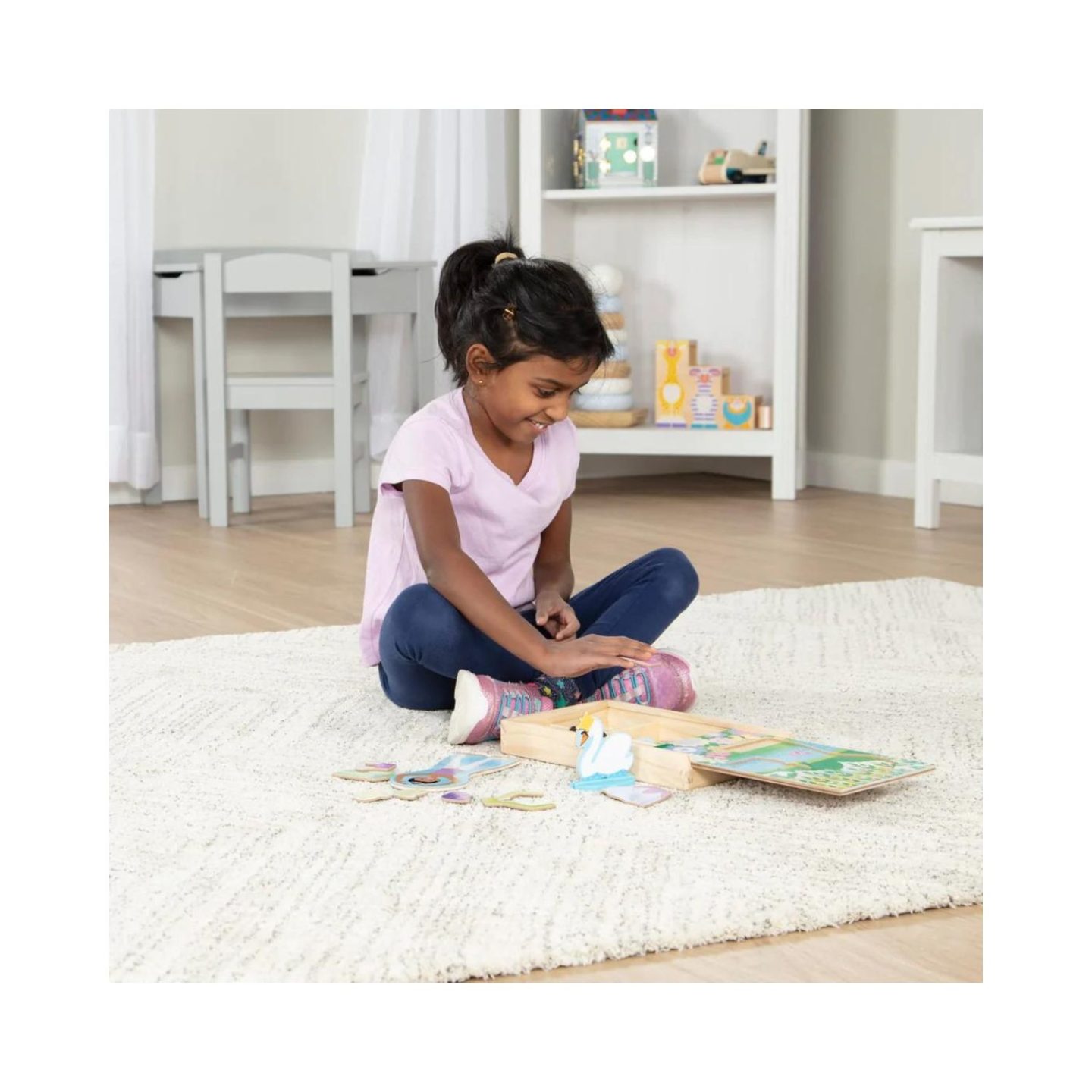 Melissa & Doug Set Gioco Magnetico Ariel - 30+ Pezzi In Legno Con Vestiti E Accessori - Per Bambine 3-6 Anni - 2